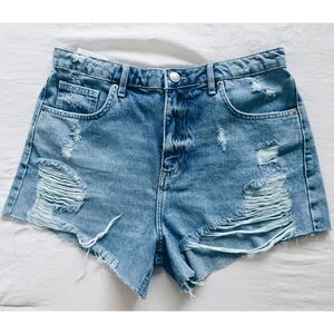 Distressed Denim Women Shorts